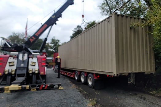 CONEX Box Relocation in Palmyra Virginia